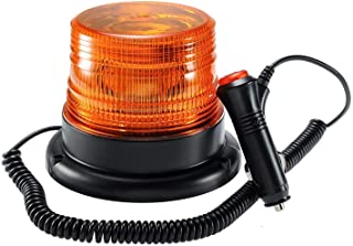 Gyrophare led orange ou bleu base magnétique + cordon spiralé + allume  cigare - FluxProtect